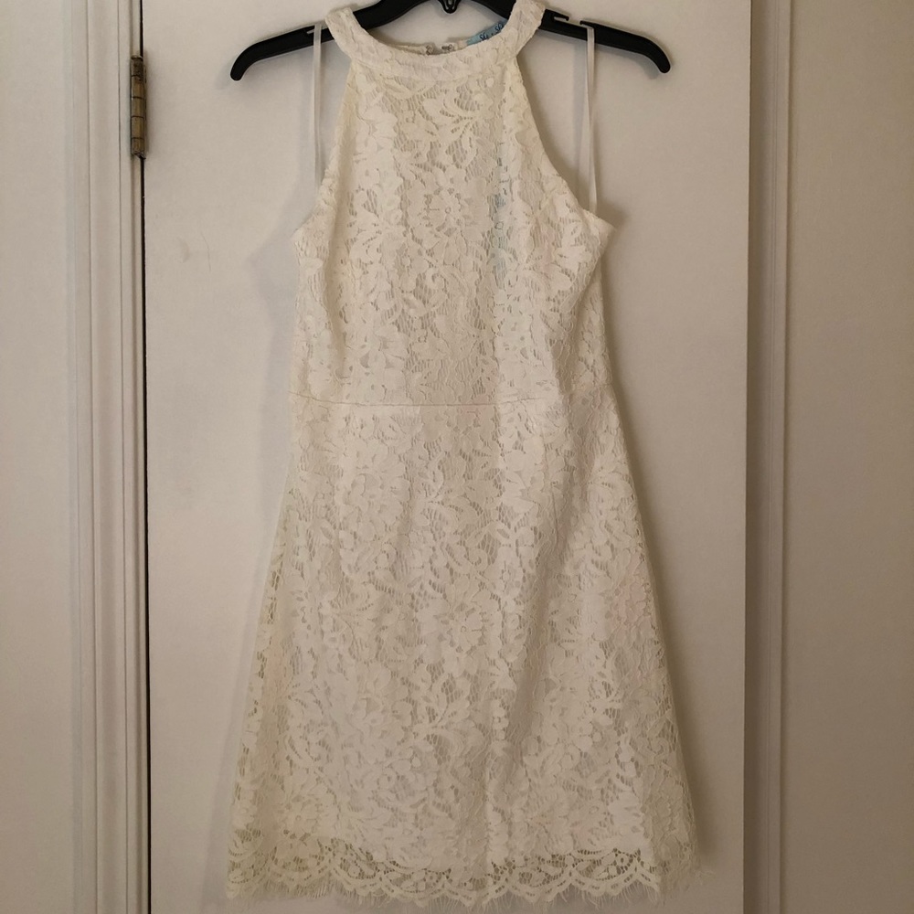 White lace dress